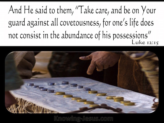 Luke 12:15 - Verse of the Day
