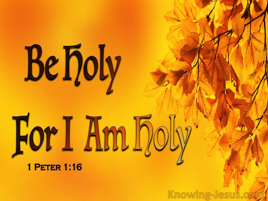1 Peter 1:16 because it is written, \