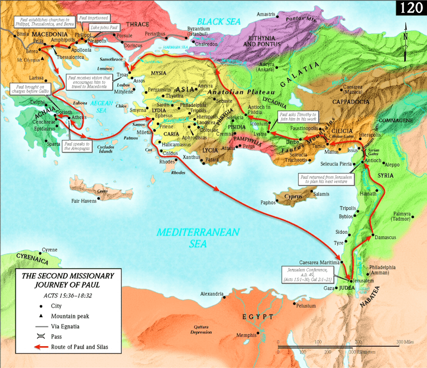 Paul's Second Missionary Journey