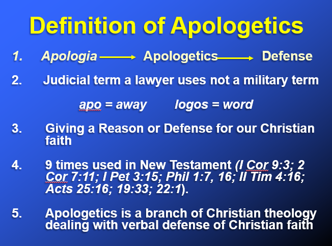 definition of apologetics